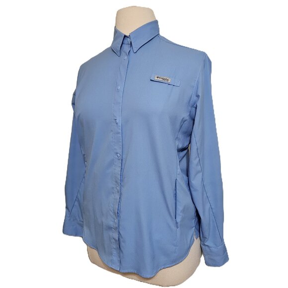 Columbia Women's PFG Long Sleeve Shirt Omni-Shade UPF 40 🎣🐟 - Picture 2 of 14